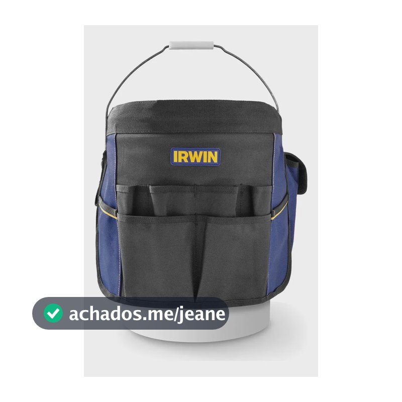 Organizador de Ferramentas para Balde Irwin com 35 Bolsos Com Costura Reforçada Modelo 2012170LA