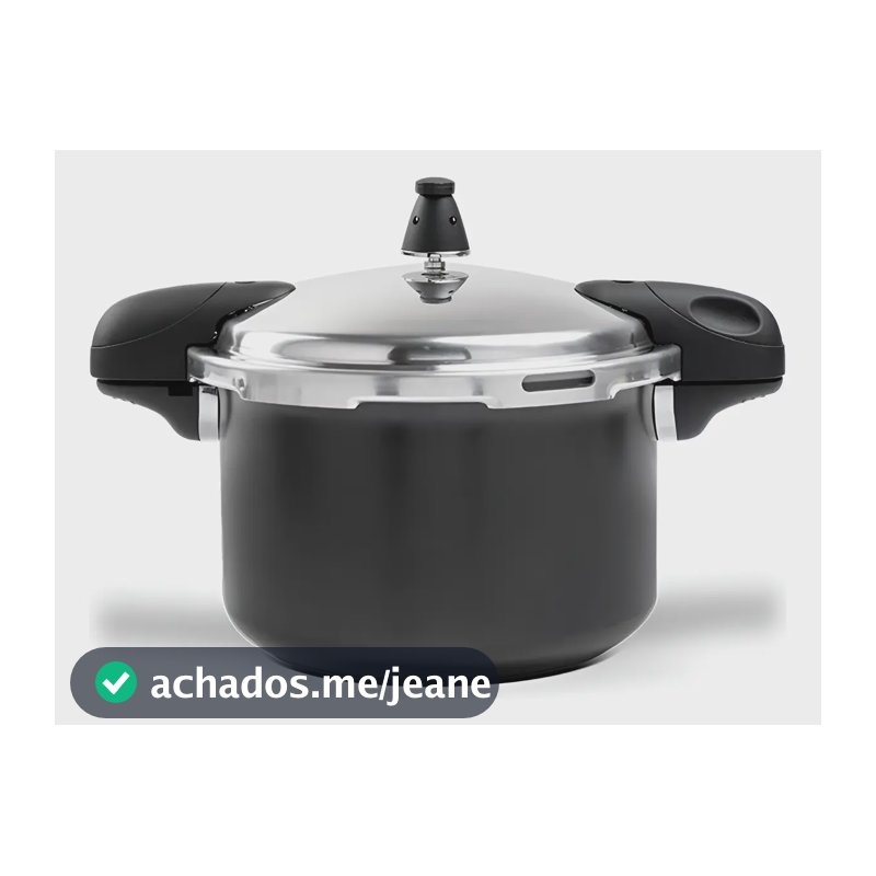 Panela De Pressão Brinox Pressure Indução Antiad. 5,4l Preta Cor Preto