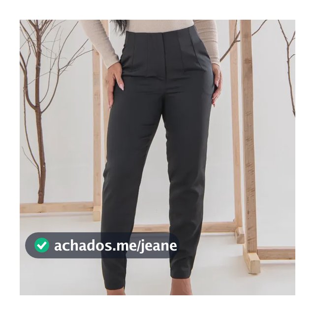 Calça Alfaiataria Cintura Alta Com Bolso Tendência Moda Zra