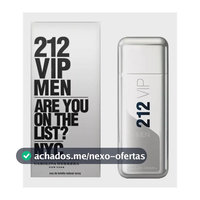 212 Vip Men Carolina Herrera Eau De Toilette Perfume Masculino 100ml