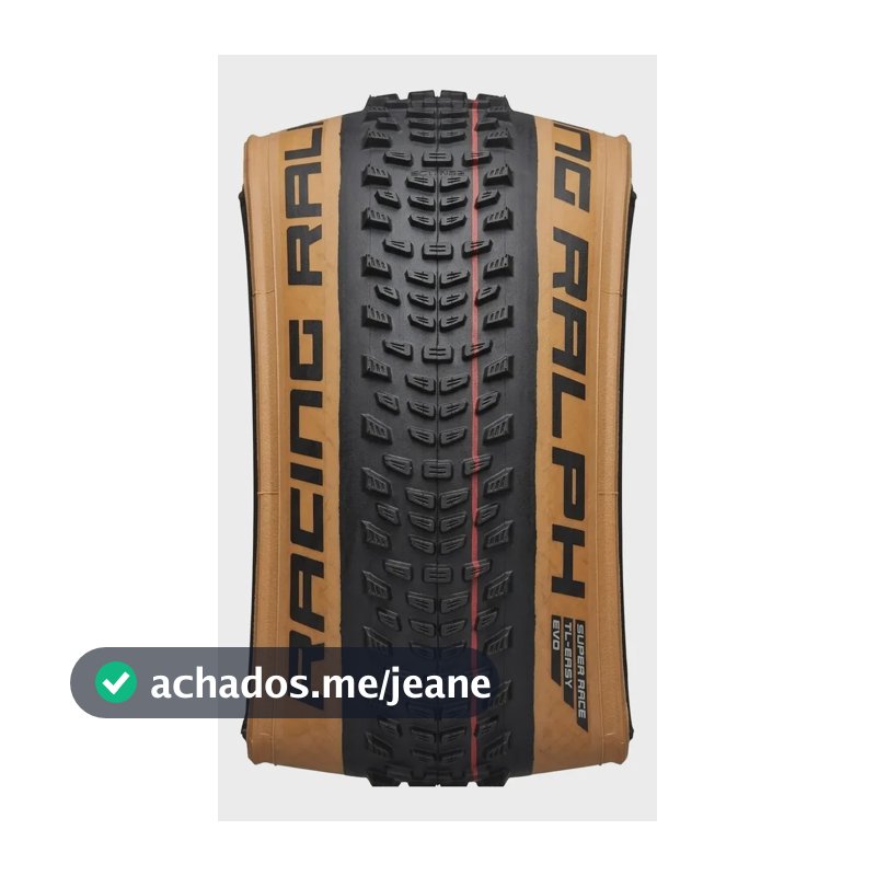 Pneu Schwalbe 29x2.35 Racing Ralph Super Race Addix Tubeless Preto/marrom