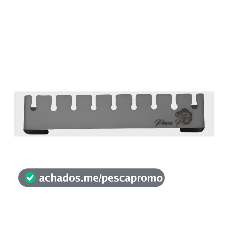 Suporte Porta Isca Artificial Aço Inox Para Barco E Caiaque Prateado