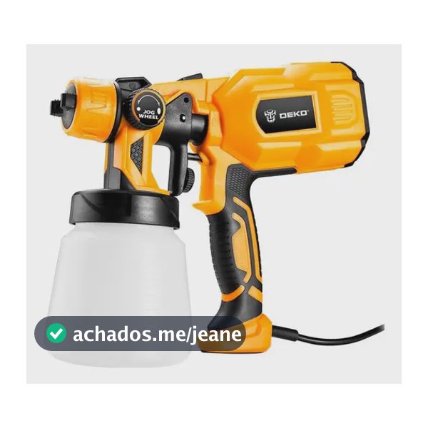 Pistola de Pintura Pulverizadora HVLP Elétrica 550W 800ml 3 Bicos e Acessórios - Deko