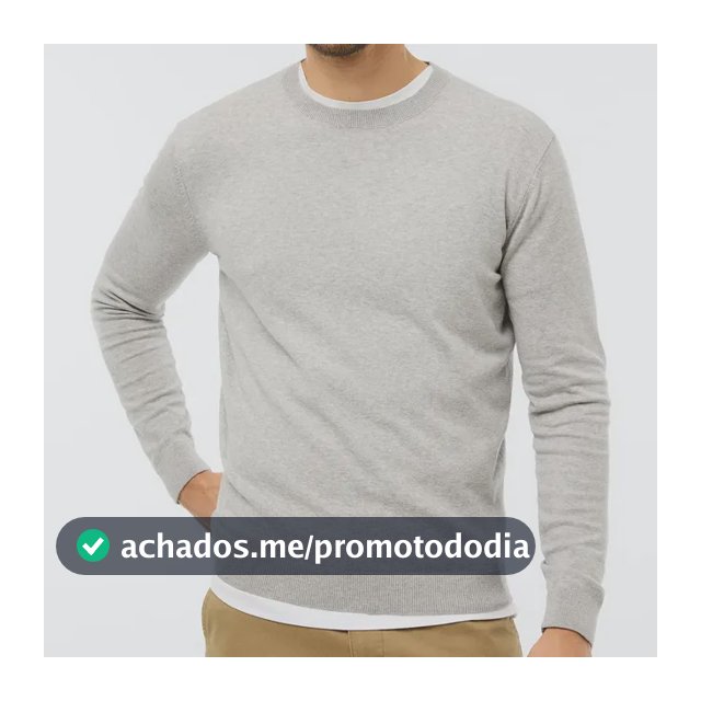 Blusão Masculino Básico Em Tricô De Algodão Hering