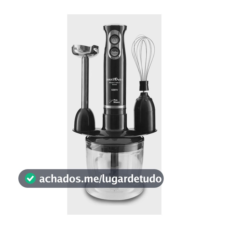 Mixer Bmx400p 3 Em 1 500w Cor Preto Britânia 110v Preto