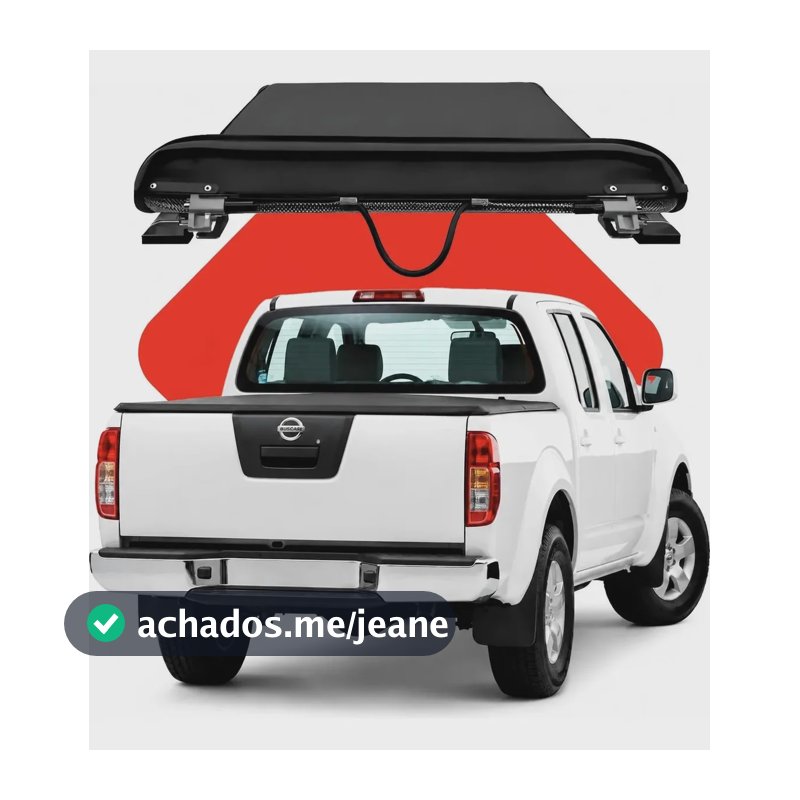 Capota Marítima Nissan Frontier Cab Dupla 2008 Até 2017 Trek Preto