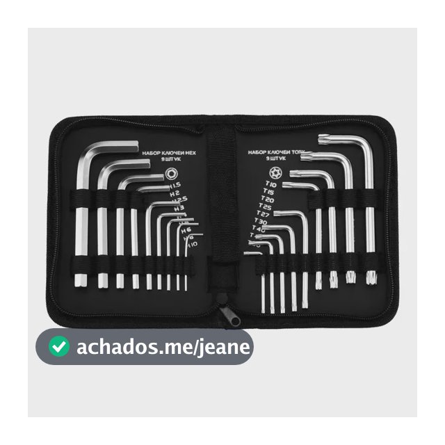 Jogo De Chave Allen E Torx Curta 1,5-10mm 18pcs Mtx