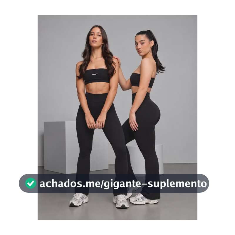 Conjunto Fitness Feminino Calça Flare E Top Faixa Academia Preto M - 38