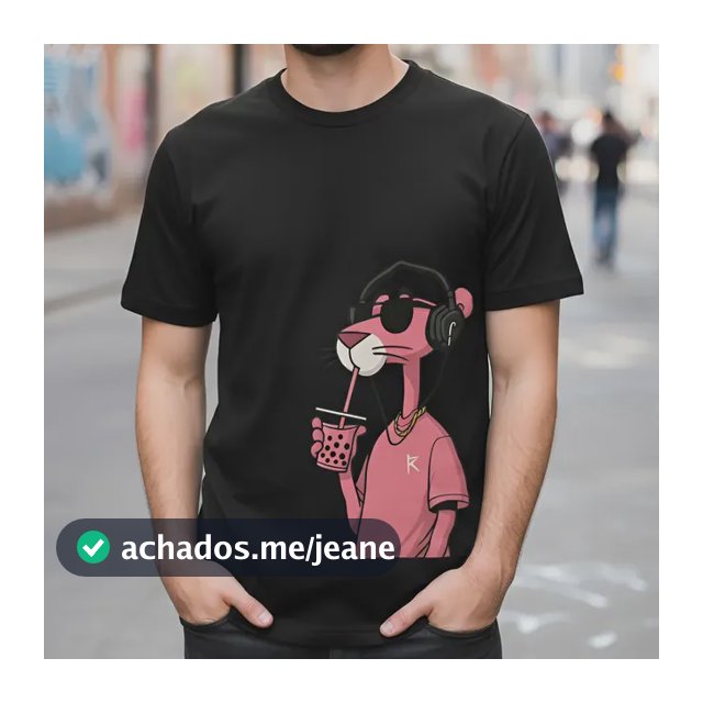 Camisa Unissex Pantera Rosa Camiseta Algodão Blusa Premium