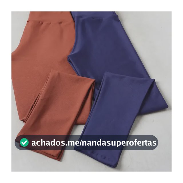Kit 2 Legging Grossa Feminina Cintura Alta Fitness Academia