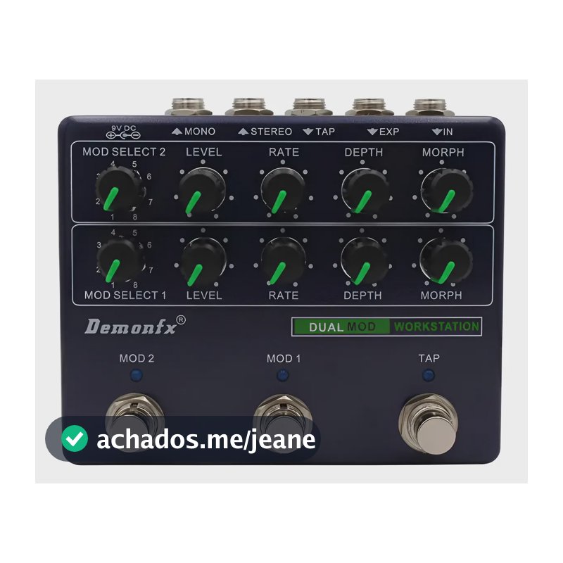 Pedal Guitarra Demonfx Dual Mode Workstation Preto