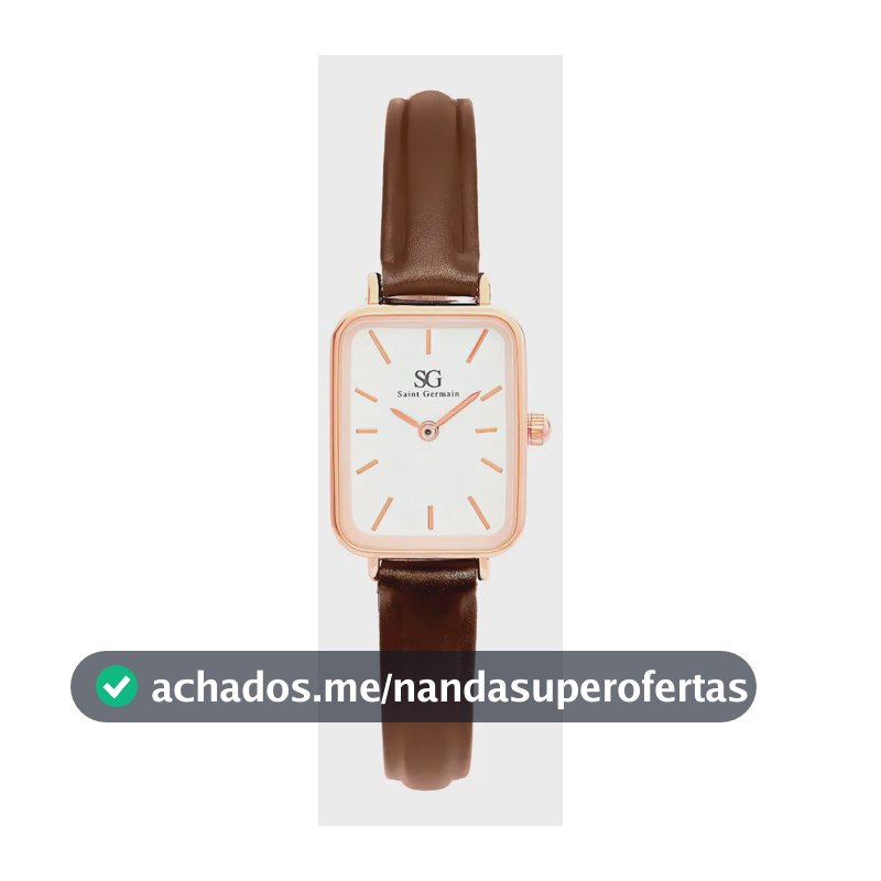 Relógio Feminino Quadrado Square Bronx Rose Gold