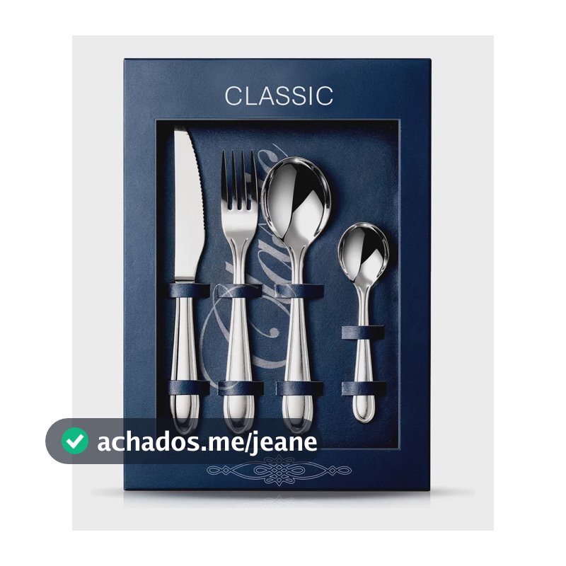 Talheres Jogo Kit Talheres Faqueiro Talheres Inox 16 Peças Inox