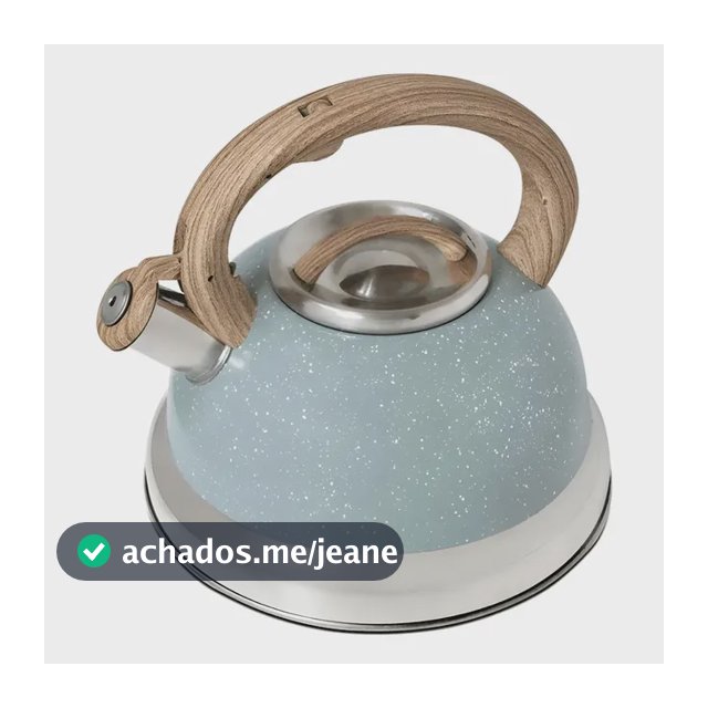 Chaleira Roma Inox Verde 2,7l Com Apito De Indução Brinox