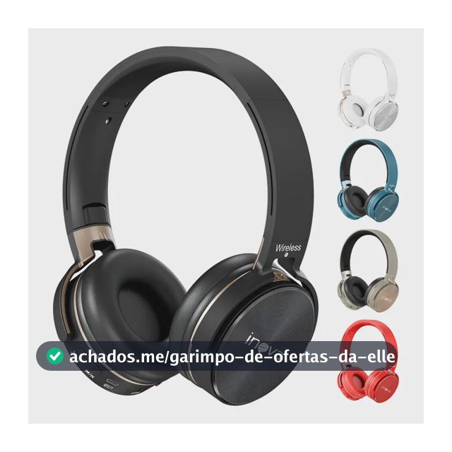 Fone Ouvido Bluetooth Regulável Com Microfone E Redução Ruíd