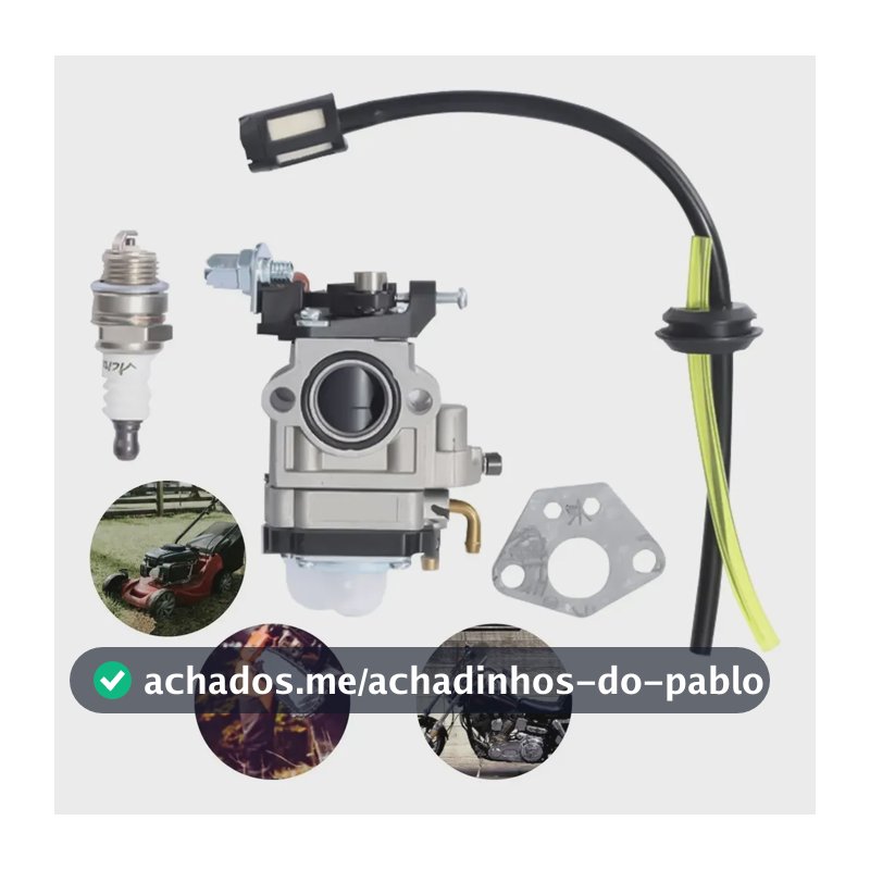 Carburador Roçadeira 43cc 52cc 63cc + Mangueira Junta Vela