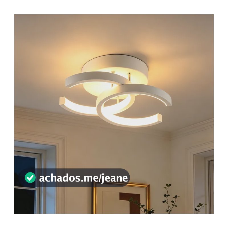 Luminária De Teto Moderna,lustre Sala Pendentes Led 3 Em 1 127/220v Branco