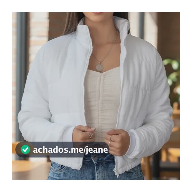 Jaqueta Puffer Feminina Bobojaco Stillos Casaco Gola Alta