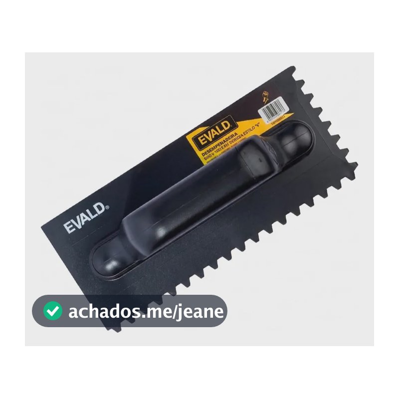Desempenadeira Ubs 230x100mm Bordas Entalhadas V Evald
