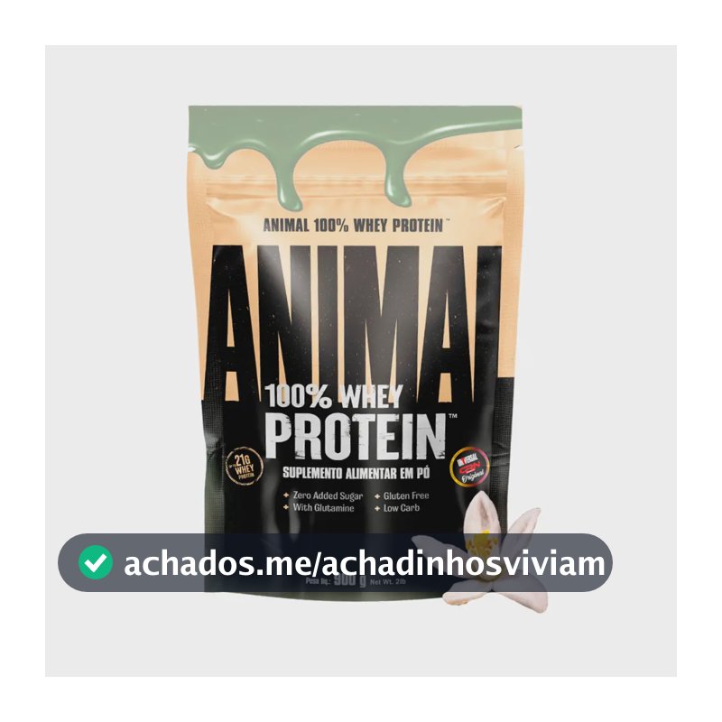 Suplemento 100% Whey Protein Animal Refil Sorvete De Pistache C/ Flor De Laranja 900g Universal Nutrition