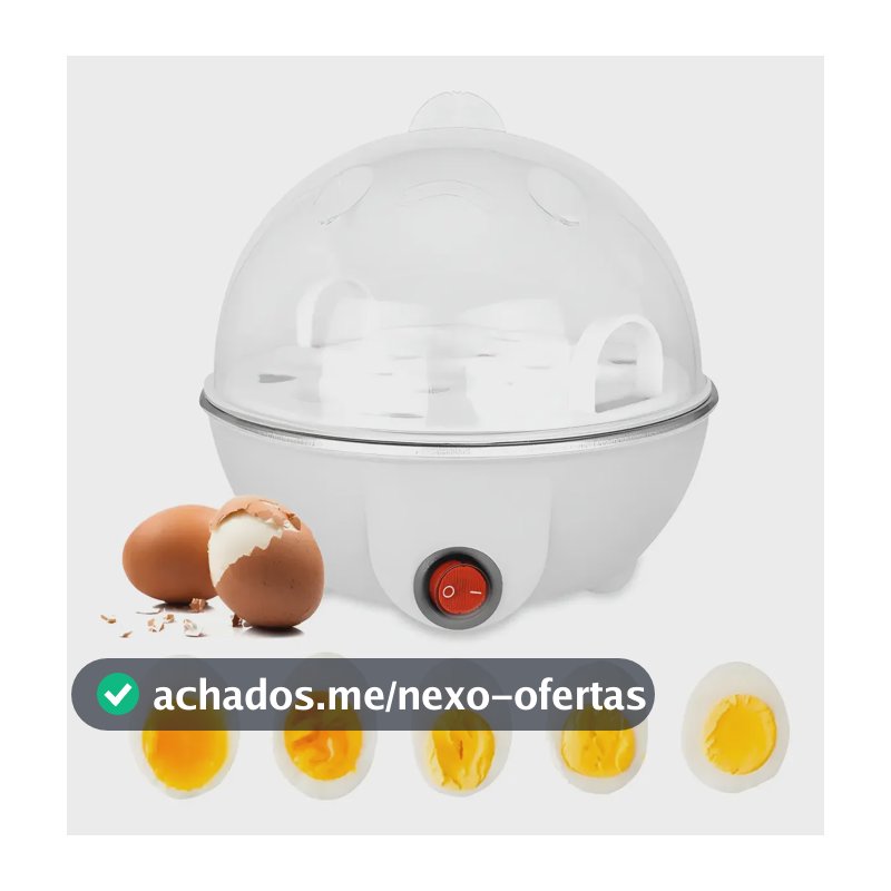 Cozedor Elétrico De Ovos A Vapor Portátil 110v Tem Tudo Branco 50hz/60hz