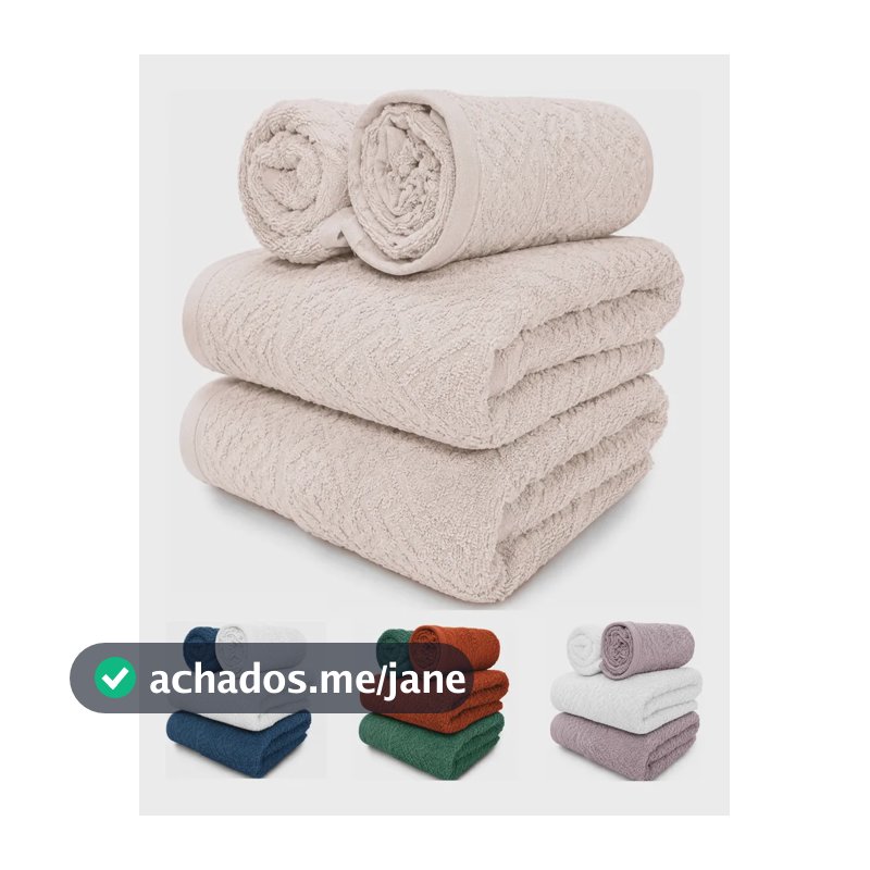 Jogo de Toalhas 4 Peças Banho e Rosto Aveludadas Felpudas Macias Jacquard Luxo 100% Algodão Toque Macio Alta Absorção Cor Pedra Rosada 2 Banho 70x130cm + 2 Rosto 50x70cm Renova Enxovais Alta Qualidade