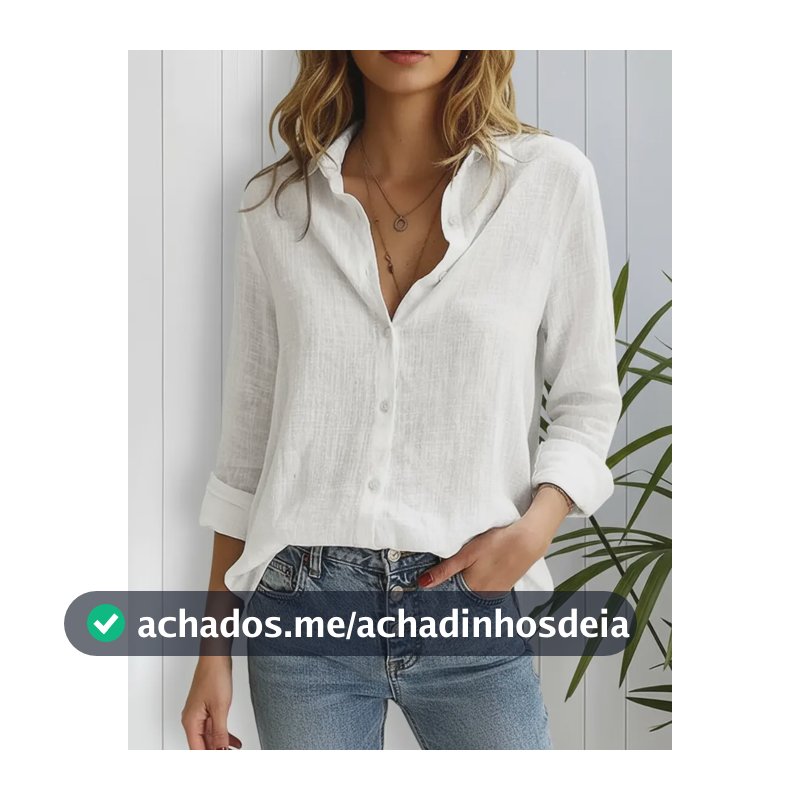 Blusa Feminina Manga Longa Leve Camisa Casual Verão