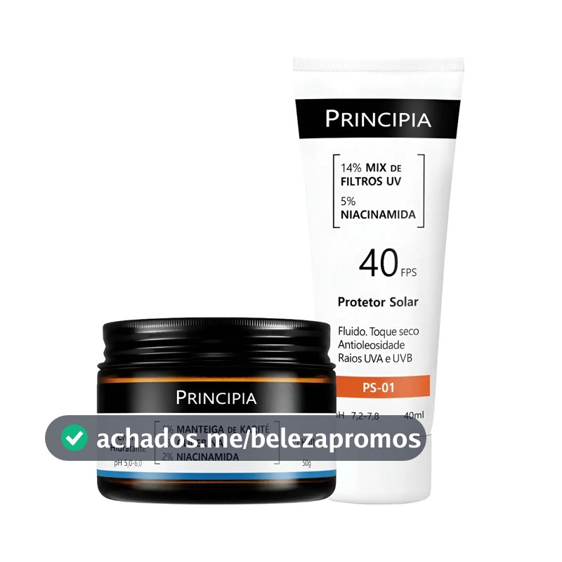 Principia Kit Hidratação E Proteção Ch-01 + Ps-01 Fps 40 Todo Tipo De Pele Dia/noite