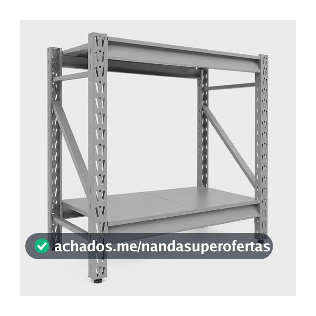 Estante Mini Porta Pallet Empilhável Aço 150kg Nível Cinza