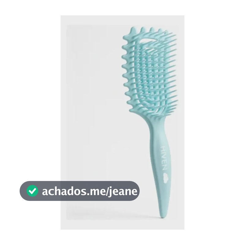 Escova De Fitagem Para Cabelos Cacheados E Crespos Anti Frizz Fitabrush Hiven
