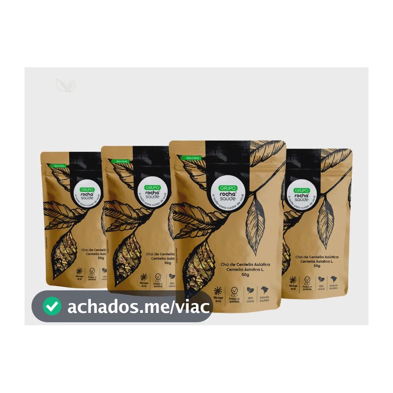 Kit 4 Pct Chá De Centella Asiática Centella Asiatica L. 50g