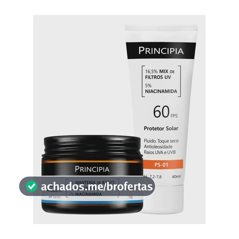Principia Kit Dupla Diária Com Fps 60 Todo Tipo De Pele Dia/noite