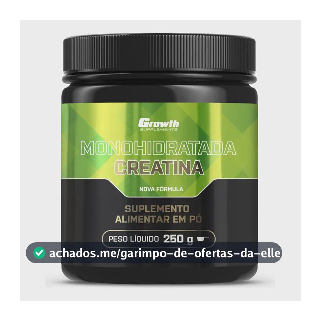 Creatina Growth Supplements Monohidratada em pó Sem sabor x 250g