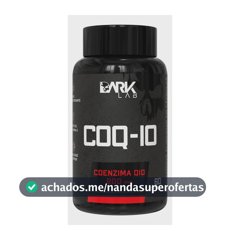 Coenzima Q10 200mg Por Porção 60 Cápsulas Dark Lab Sem Sabor
