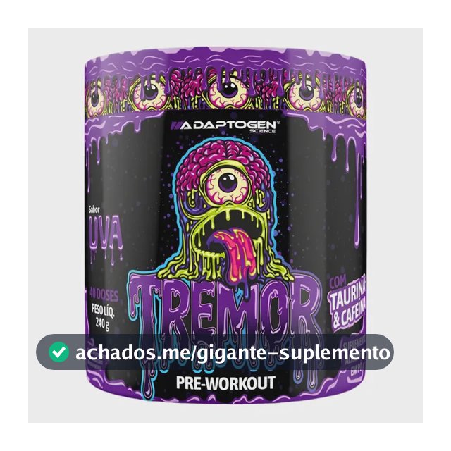 Pré Treino Adaptogen Tremor 240g Uva