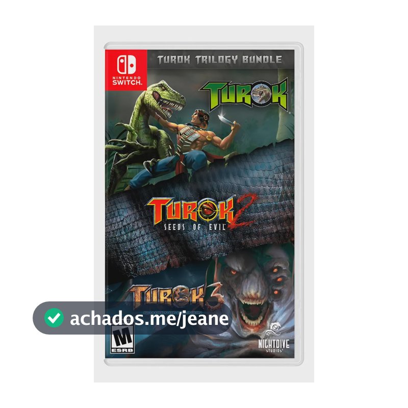 Turok Trilogy Nintendo Switch Mídia Física Ação Aventura