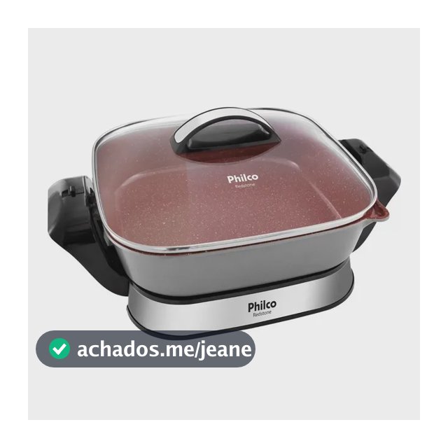 Panela Elétrica Redstone Com Revestimento 4l Vermelha Philco Vermelho 60 Hz