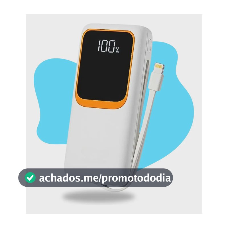 Carregador Portátil Casenn 20.000 mAh Turbo 22,5W Para Celulares