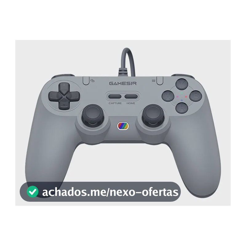Controle Gamesir Tegenaria T3 Lite Com Fio Para Pc Switch Android Ios Steam Celular Hall Effect Usb Design Ergonômico Cinza