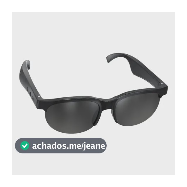 Óculos De Sol Inteligentes Bluetooth, Som Estéreo Preto Standard