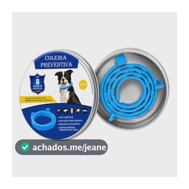Coleira Anti Pulga Leishmaniose Carrapato Mosquito Cão Gato