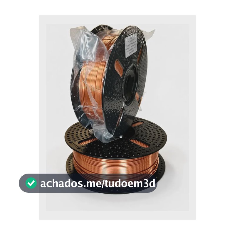 Filamento Impressão 3d Pla Silk 1 Kg Bronze - Profil Bronze
