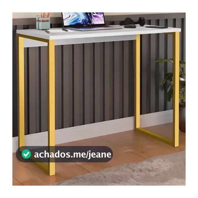 Escrivaninha Mesa Estudo Aparador Industrial Jomatri Açoam90