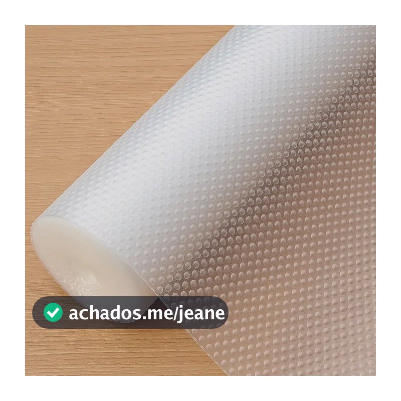 Forro Tapete Gaveta 6m X 50cm Pvc Antiderrapante Impermeável Transparente