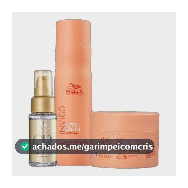Kit Wella Professionals Invigo Nutri-enrich + Oil Reflection