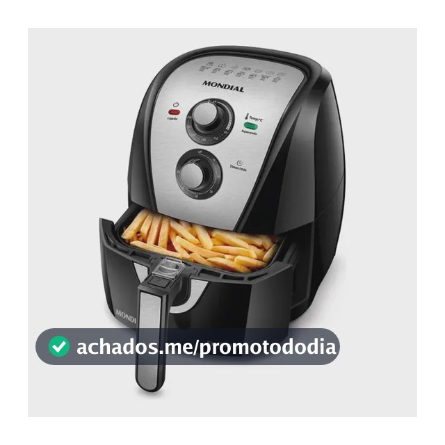 Fritadeira Sem Óleo Air Fryer 4L, Mondial, 1500W - AFN-40-BI