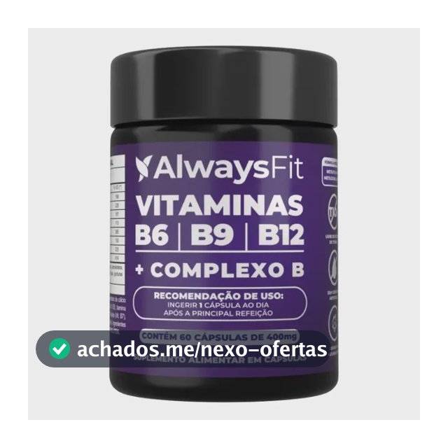 Complexo B AlwaysFit | Metilfolato + Metilcobalamina + Vitaminas do Complexo B | 60 Cápsulas