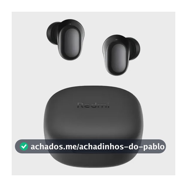 Fone de Ouvido Bluetooth Xiaomi Redmi Buds 6 Play M2420E1 Preto