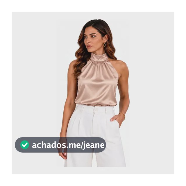 Blusa Feminina Frente Unica Gola Alta Com Amaração
