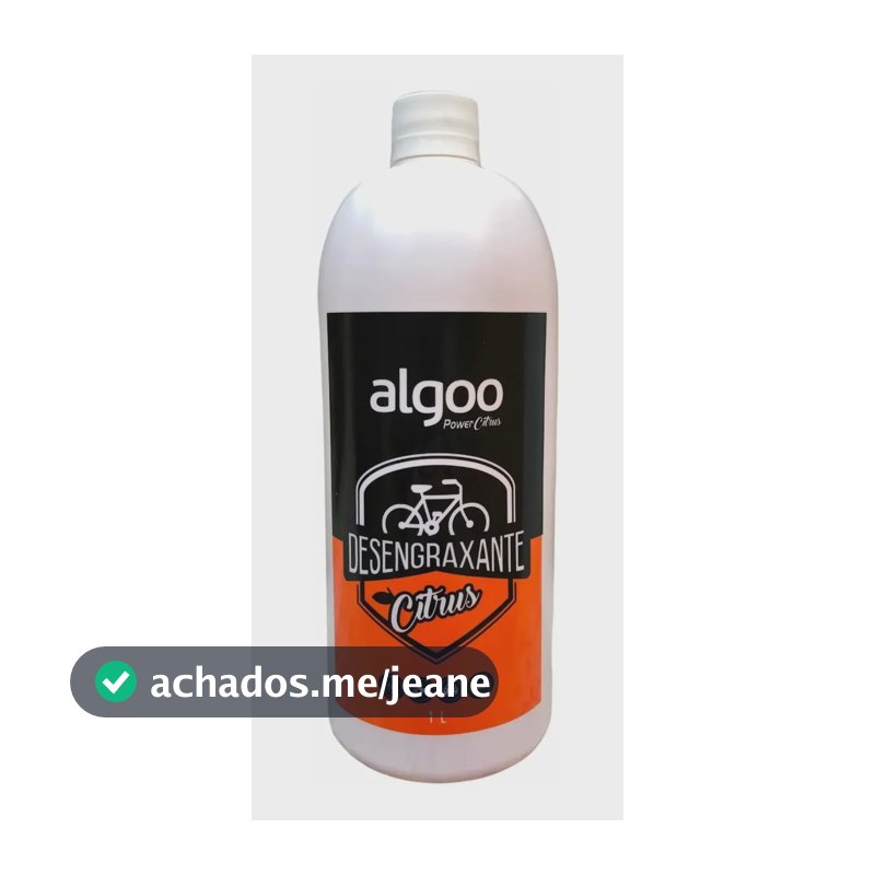 Desengraxante Bike Algoo Power Citrus 1 Litro Concentrado Branco E Laranja